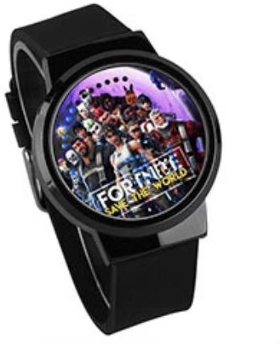 Fortnite Logo LED Horloge | Save the World | Touch | Incl. Batterij